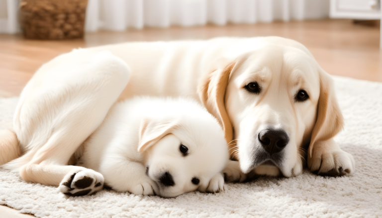 8 Heartwarming Moments: The Unspoken Language Between Mother and Puppy 10 8 Heartwarming Moments: The Unspoken Language Between Mother and Puppy