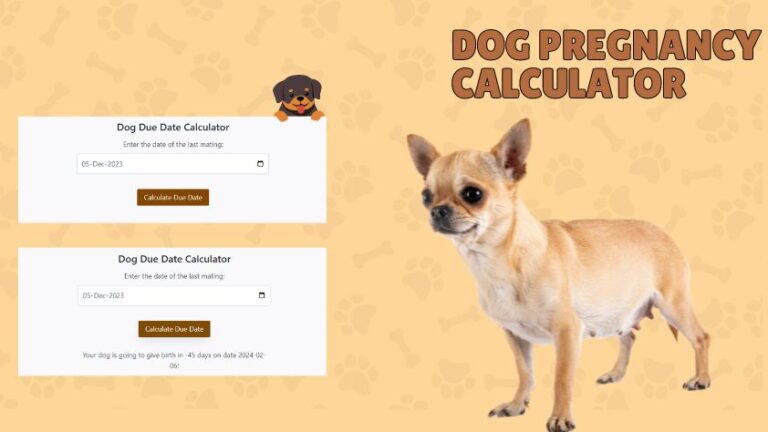 Dog Pregnancy Calculator
